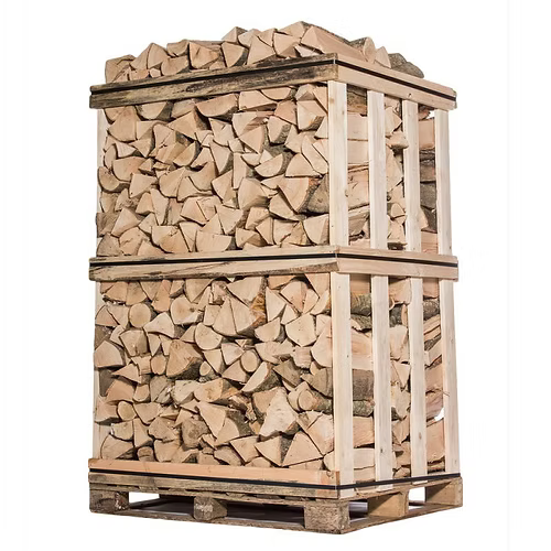 Palette de bois de chauffage 1 m, 2 stères- hêtre sec pour un chauffage performant ( Humidité <10% )