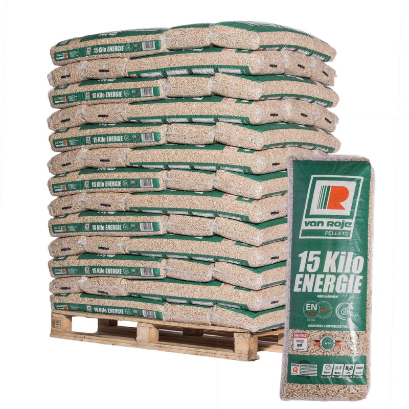 Pellet VAN ROJE – Palette de 65 Sacs de 15 KG