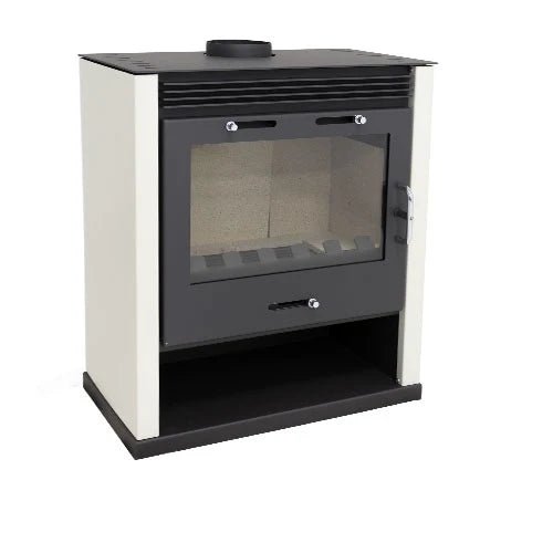 Poêle à bois - BELLEZA RUBIN Ivoire - 13kW