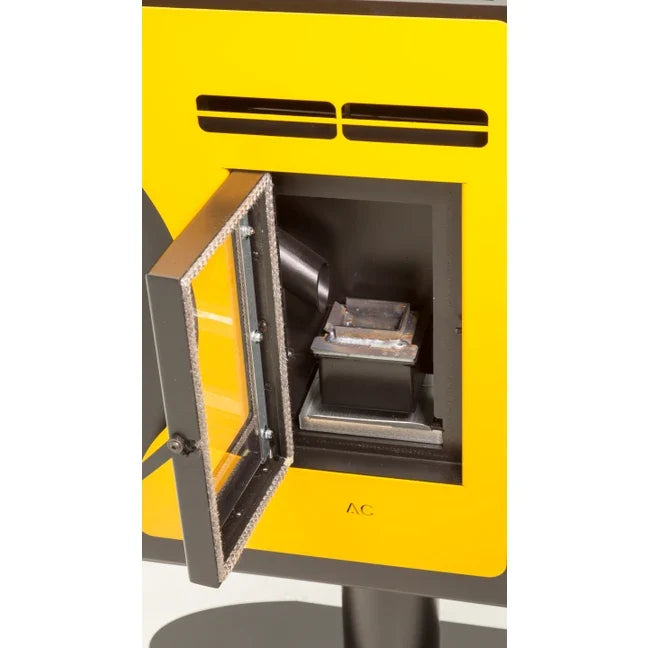Poêle à Granulés Etanche EMAFLAM LUNA BLANC 5.6 kW