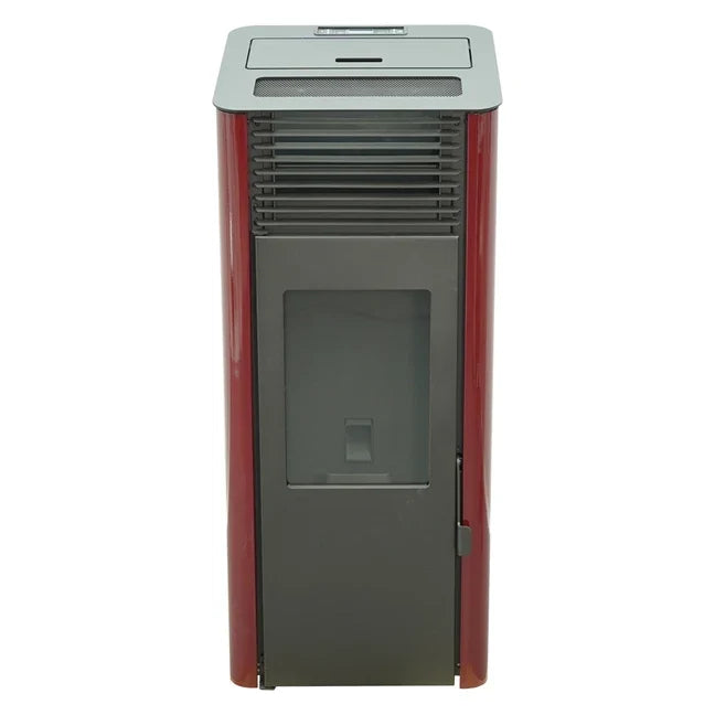 Poêle à granulés Etanche Connecté - EMAFLAM REVA - 8.2 kW Bordeaux