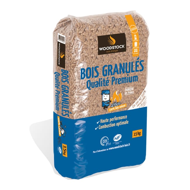 Palette de granulés WOODSTOCK (66 sacs)