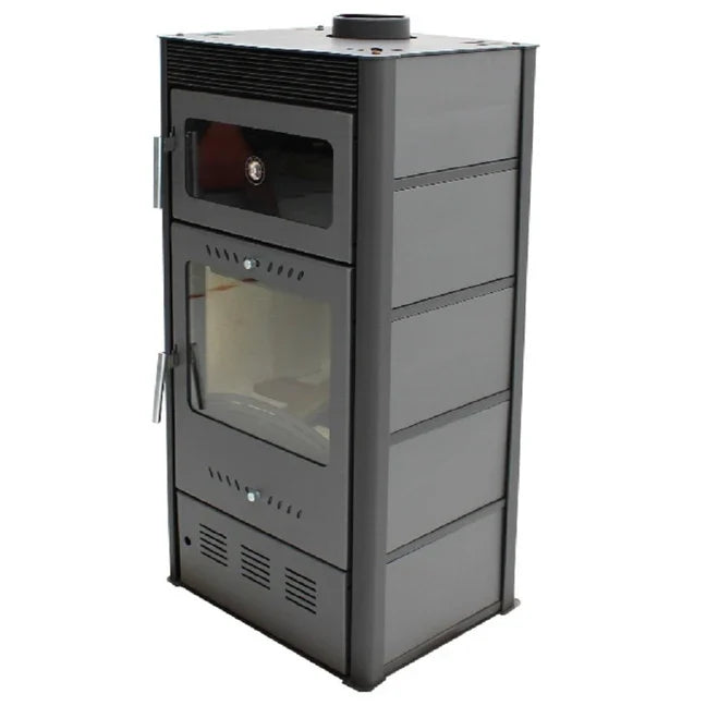 Poêle à bois avec four MODERNA Horno Luxe 7.78kW Gris